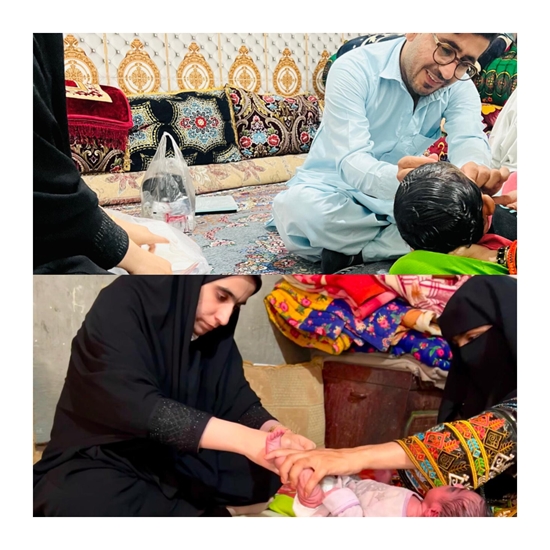 ارائه خدمات بهداشتی و درمانی سیار در مناطق کوهستانی نوگین و گیشدان، لیردف جاسک 